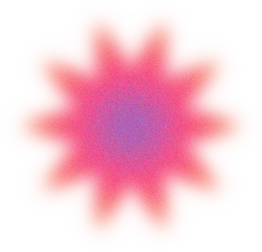 Blurry Glowing Gradient Flower 
